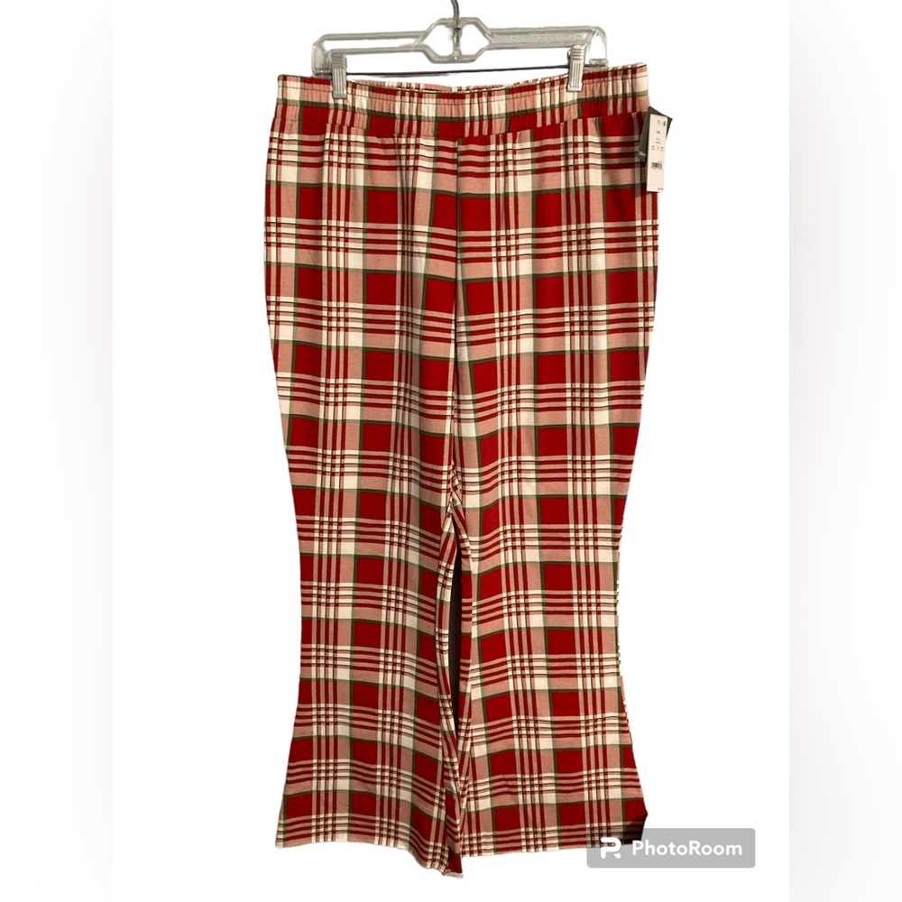 NWT Grayson/Threads flared leg plaid pants size XXL